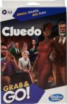 Hasbro Gaming Cluedo Grab and Go Game, Portable Game for 3-6 Players, Travel Game for Kids – English Version