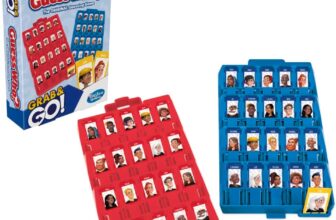 Hasbro Gaming Guess Who Grab and Go Game, Travel Games for Kids, Portable 2 Player Game, Ages 6