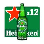 Heineken Beer Lager Glass Bottle 12 X 330 Ml