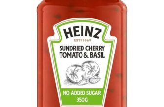 Heinz Sun-Ripened Cherry Tomato And Basil Pasta Sauce 350G – (£1.47 With S&S)
