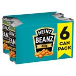 Heinz Tinned Baked Beans in a Rich Tomato Sauce 6 X 415g (£3.59/£3.39 S&S)