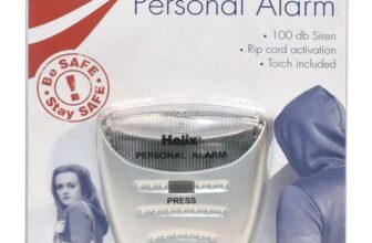 Helix Personal Attack Alarm with Torch 100db Siren, Grey – Sold by COS Supplies Ltd / FBA