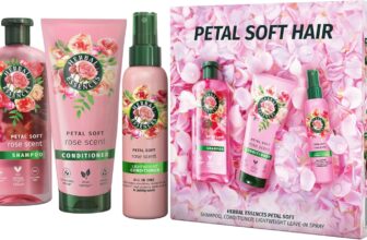 Herbal Essences Rose Scent Petal Soft Giftset: Shampoo 250ml, Conditioner 200ml, Leave-In Spray 145ml