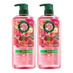 Herbal Essences Rose Scent Shampoo for Dry Hair, 650ml, Silicone-Free
