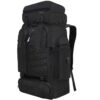 Hiking Backpack 80L Waterproof Travel Rucksack with Multiple Pockets & Adjustable Straps – Black