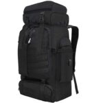 Hiking Backpack 80L Waterproof Travel Rucksack with Multiple Pockets & Adjustable Straps – Black