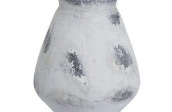 Hill Interiors Naxos Large Antique Style White Vase, Free P&P Clubcard