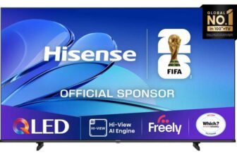 Hisense 55E7QTUK (2025) QLED HDR 4K Ultra HD Smart Freely TV, 55 inch, Black – 5 Year Warranty (Half Price Soundbar) – With Code