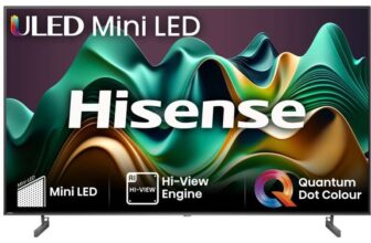 Hisense 65U6NQTUK 65 ULED Mini LED 4K Mini LED Smart TV, 4K Ultra HD, Grey 2 Year Warranty