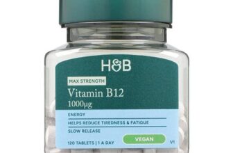 Holland & Barrett Max Strength Slow Release Vitamin B12 1000ug 120 Tablets