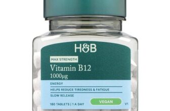 Holland & Barrett Max Strength Slow Release Vitamin B12 1000ug 180 Tablets