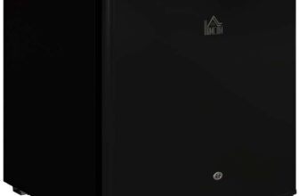 Homcom 46 Litre Table Top Mini Fridge with Lock – Black – wVoucher
