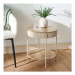 Home Collections Oak Effect Storage Side Table