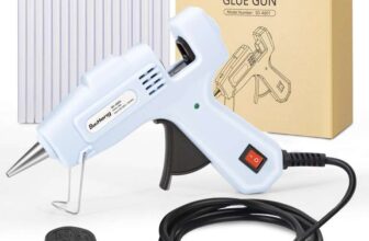 Hot Glue Gun, BeiHeng 20W Hot Melt Glue Gun Mini Glue Gun with 30pcs 7mm x 100mm Glue Sticks – Sold by Sanzeii / FBA