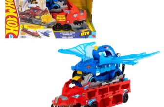 Hot Wheels City Ultimate Dual Dragon Transporter Playset