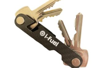 I-Fuel Slim Carbon Fibre Key Organizer 8 Keys