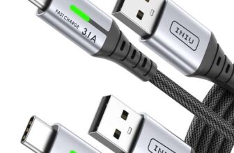 INIU USB C Charger Cable, 2-Pack 2m USBA To USBC Cable, Braided Type C Charger Cable Fast Charging W/Voucher – Sold by SimpleLife LLC FBA