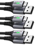 INIU USB C Charger Cable, 3 Pack 0.522m USB A to USB C 3.1A Fast Charging – discount at checkout Sold by SimpleLife LLC / FBA