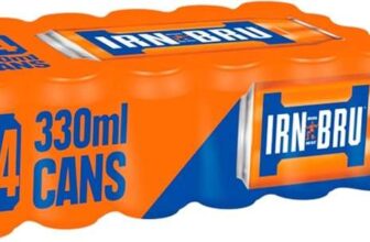 IRN-BRU Regular – 24 x 330ml Cans – £5.85 / £5.52 S&S