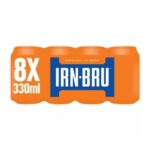 IRN-BRU Regular Soft Drink Can Multipack 8 X 330ml
