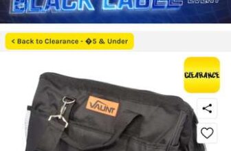 ITS Sale – Under £6 items e.g.Vaunt 16 Canvas Tool Bag – C&C Available