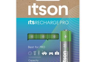 ITSON Recharge Pro 2500mAh 1.2v AA rechargeable batteries (4 Pack)