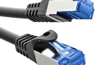 InLine Patch Cable, Cat.6A, S/FTP, TPE (LSZH), CCA, PoE, LAN, Ethernet, Network Cable, RJ45 Gigabit, Black, 3 m, 72603S