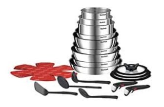 Ingenio Emotion L897SM74 22-Piece Stainless Steel Pan Set
