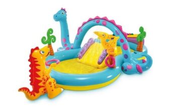Intex Dinoland Play Centre Inflatable Kids Pool with Slide