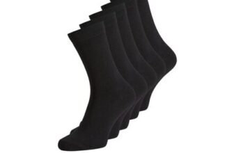 JACK & JONES Mens 5 Pack Jens Dress Socks