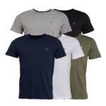 JACK & JONES Mens JXJ Five Pack T-Shirts