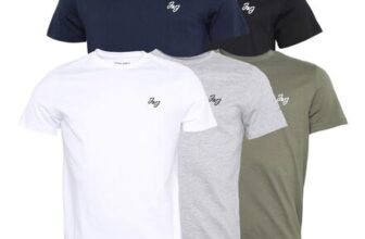 JACK & JONES Mens Joseph Five Pack T-Shirts
