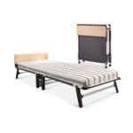 JAY-BE Quick Folding Bed & Comfort Mattress, Roll-Away Guest Bed