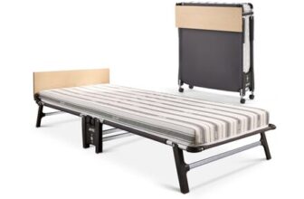 JAY-BE Quick Folding Bed & Comfort Mattress, Roll-Away Guest Bed