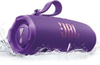 JBL Charge 6 Wireless Portable Speaker, 180W, 28hr Playtime, Auracast Multi-Speaker Connection, Bluetooth 5.4, Built-in PB, IP68 – Purple