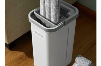 JOYMOOP Mop and Bucket with Wringer Set, Hands Free Flat Floor Mop and Bucket