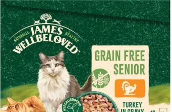 James Wellbeloved Grain Free Adult Cat Food Turkey in Gravy 12 x 85g (Prime Day Deal)