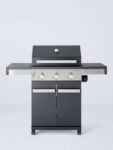 John Lewis Grillstream 3-Burner Hybrid Gas & Charcoal BBQ or 4 Burner Version Sideburner £330