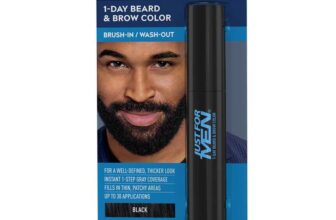 Just For Men 1-Day Beard and Brow Colour Brush, For Instant 1-Step Grey Coverage, Brush-In, Wash-Out – Prime Deal