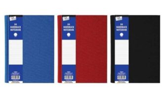 Just stationery A4 Ruled Hardback Book