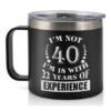 KAAYEE 40th Birthday Gift for Men: 14oz Stainless Travel Mug