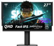 KTC 27Inch 240Hz Gaming Monitor, QHD 275Hz Monitor 1440P with Fast IPS Panel, 1msMPRT, Hardware Low Blue Light, 123% sRGB, Joystick and Headphone Hanger, Black 27M1 Pro