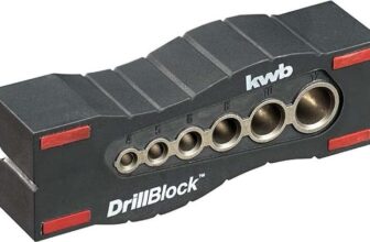 KWB Drill Guide/Drill Jig Ø 44899mm Drillblock For Precise And Straight Drilling On Surfaces