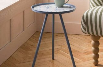 Kai Side Table, Retro Coastal Print
