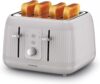 Kenwood Dawn Toaster, 4 Slot Toaster, Reheat, 5 Browning Settings, Defrost and Cancel Functions, Pull Crumb Tray, TFP09.000CR, 1800W, Oatmeal Cream
