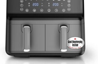 Keplin 9L Dual Zone Air Fryer – 8 in1 Cooking Functions – 2700W Energy-Saving Cooker – Extra-Large Capacity for Healthy Meals – Roast, Bake, Dehydrate, Reheat,- Family Size (9L)- 2 Years Warranty