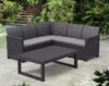 Keter Elodie 5 Seater Rattan Effect Garden Corner Sofa Set