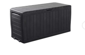 Keter Marvel 270L Outdoor Garden Storage Box – Grey Free C&C