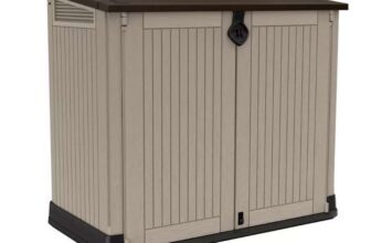 Keter Store It Out Midi 880L Garden Storage Box -Beige/Brown OR Dark Brown – Free C&C