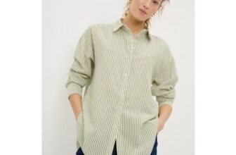 Khaki Stripe Seersucker Shirt